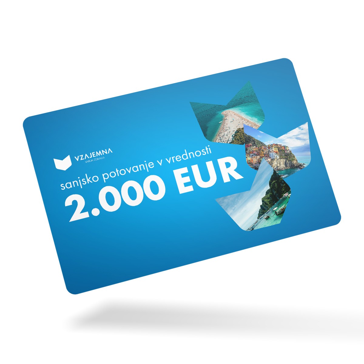 1x sanjsko potovanje v vrednosti 2.000 EUR
